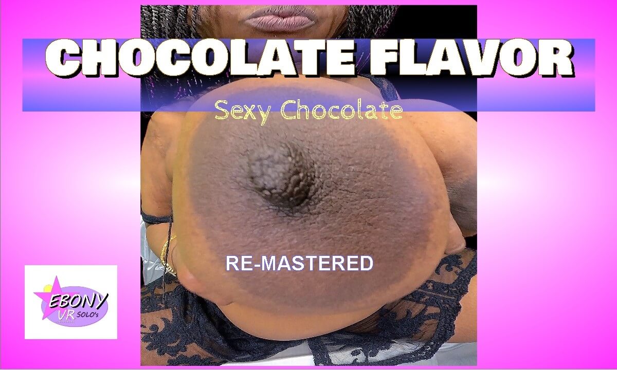 Sexy Chocolate performs a fishnet strip dance while smoking in Ebony VR Solos remastered passthrough video.